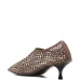 Туфли-лодочки на каблуке с бисерной отделкой