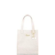 Сумка-тоут с монограммой и подвеской