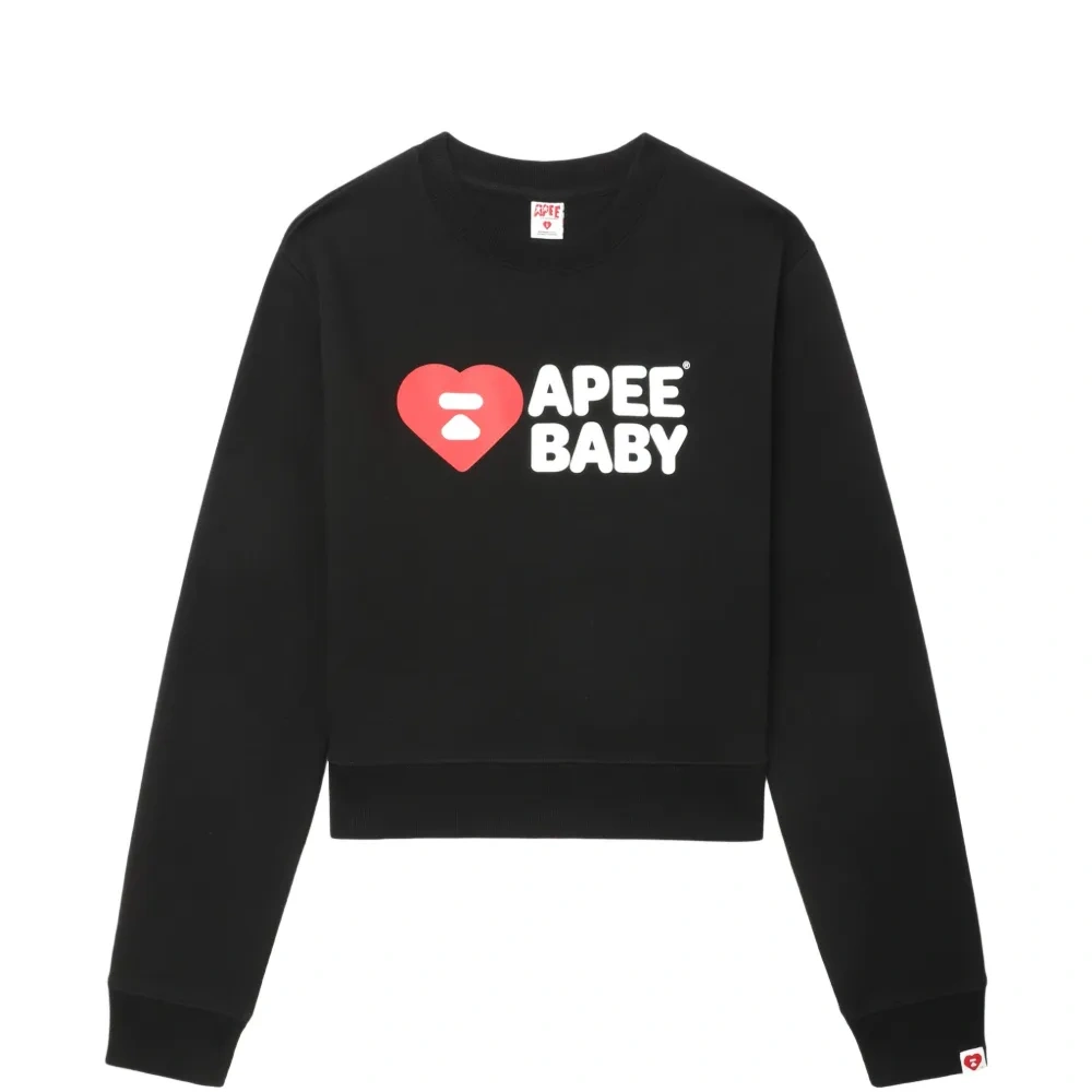 Укороченный свитшот с логотипом