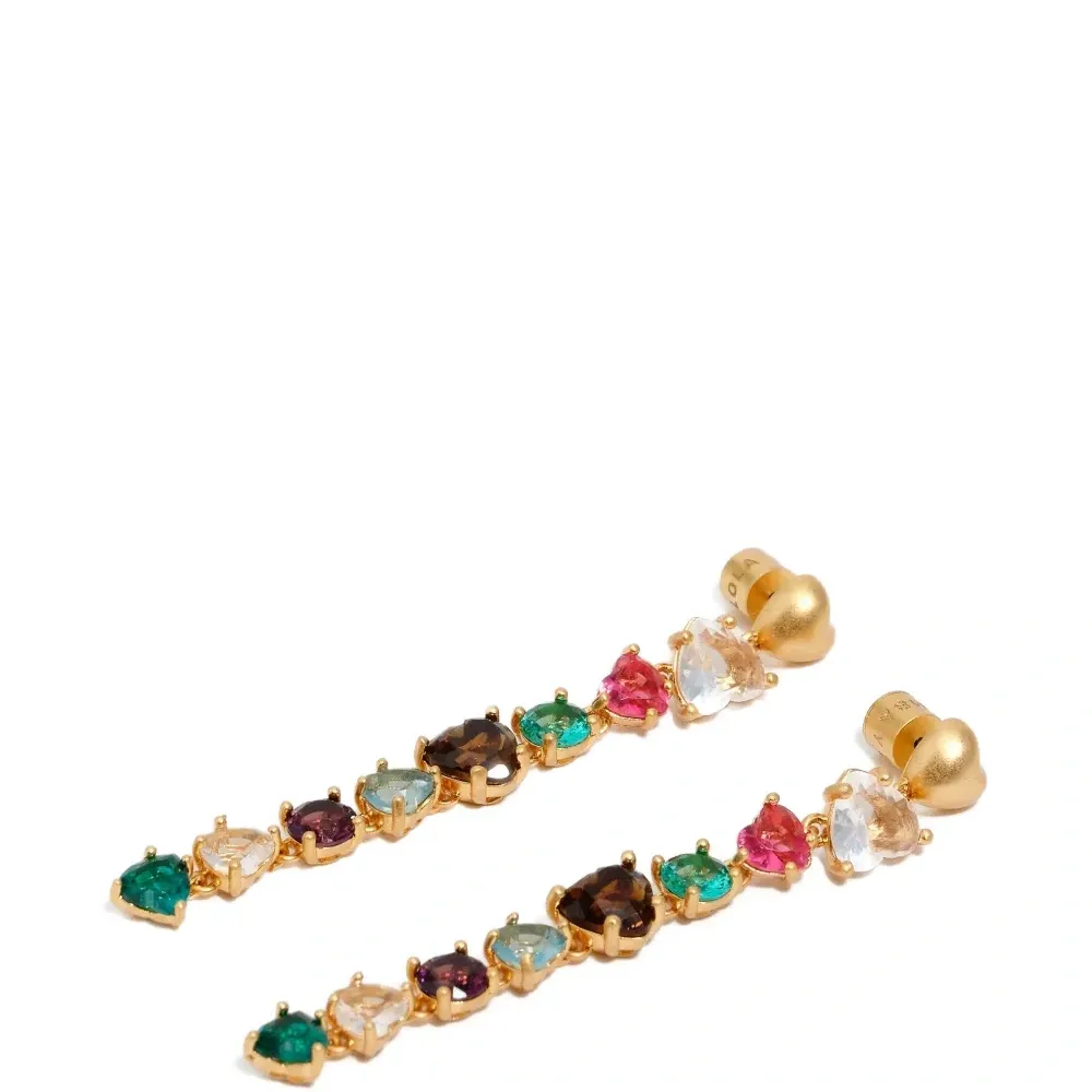 Серьги-подвески с кристаллами Серьги-подвески с кристаллами