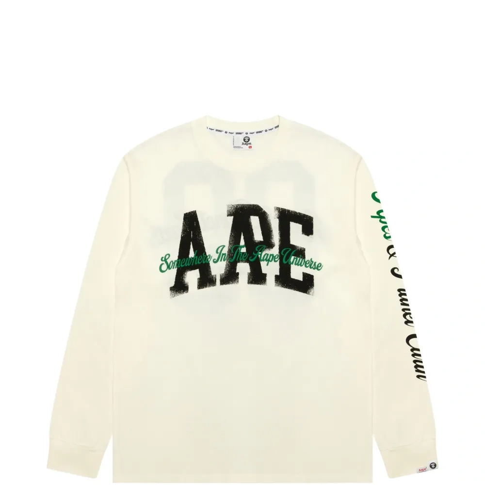 Футболка с принтом с длинными рукавами