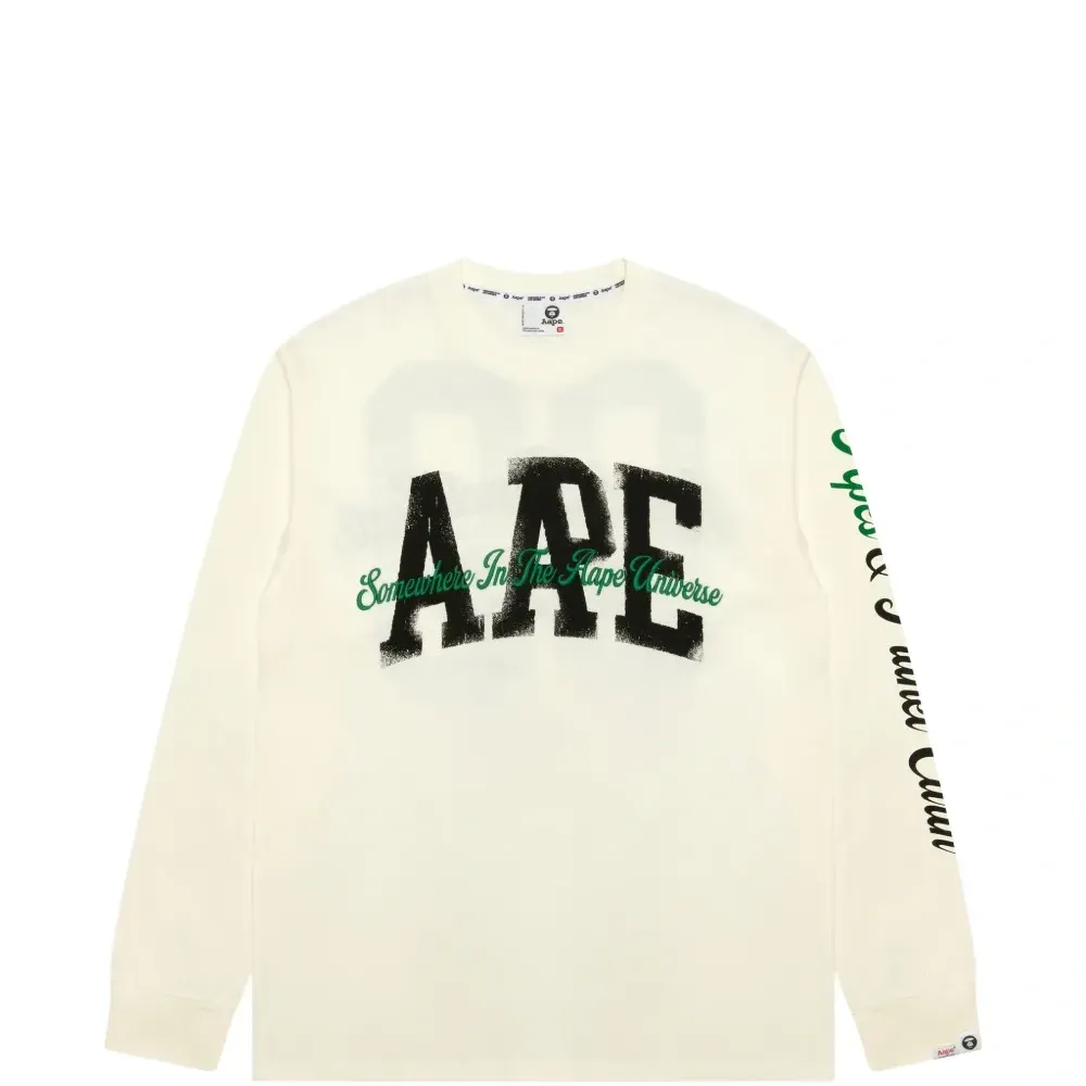 Футболка с принтом с длинными рукавами