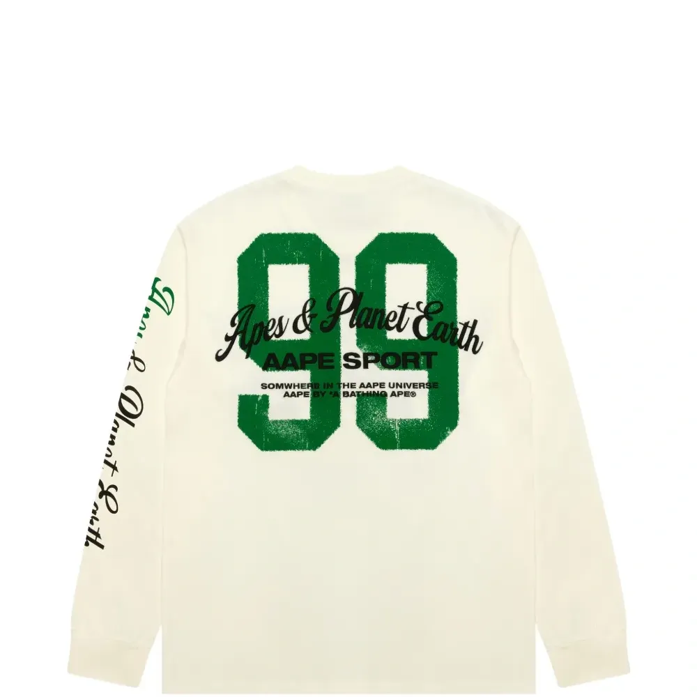 Футболка с принтом с длинными рукавами