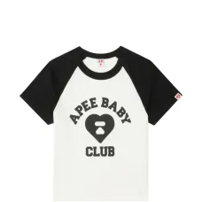 Футболка с логотипом в виде сердца и рукавами-реглан