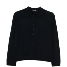 Поло на пуговицах с воротником