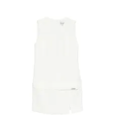 Платье без рукавов с бантом