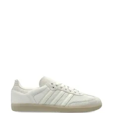 Кожаные кроссовки с полосатыми деталями