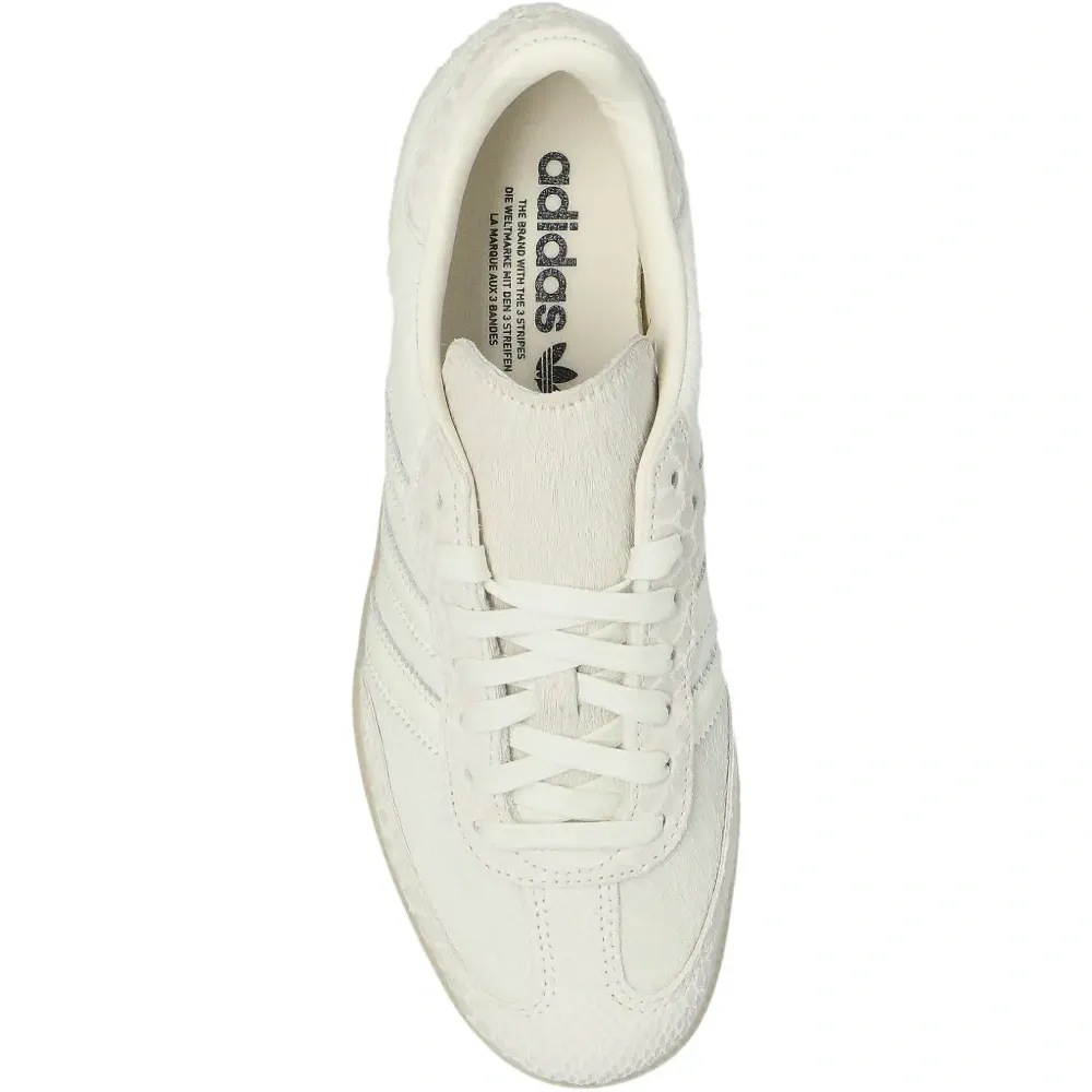 Кожаные кроссовки с полосатыми деталями