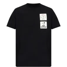 Футболка с мультяшной нашивкой