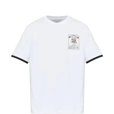 Футболка с принтованной отделкой