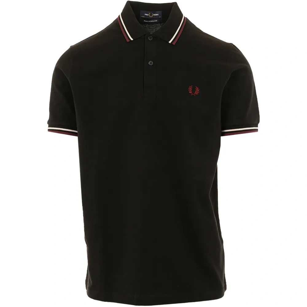 Поло с полосатой отделкой