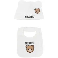 Комплект из шапочки с принтом мишки