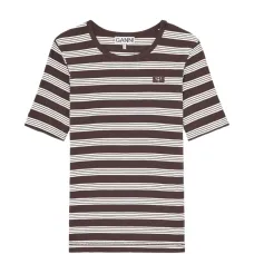 Футболка с вышивкой в полоску Футболка с вышивкой в полоску