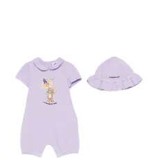 Комбинезон с принтом и воротником «Питер Пэн» Комбинезон с принтом и воротником «Питер Пэн»