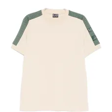 Футболка с полосатыми деталями Футболка с полосатыми деталями
