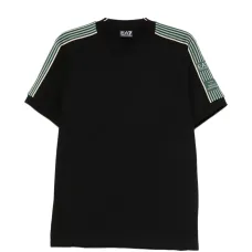 Футболка с полосатыми деталями Футболка с полосатыми деталями