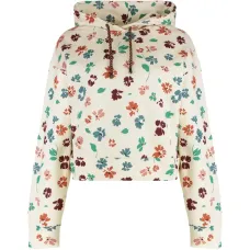 Худи из хлопка с цветочным узором Худи из хлопка с цветочным узором