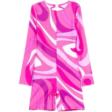 Купальник с длинными рукавами и узором