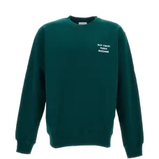 Свитшот с логотипом и круглым вырезом