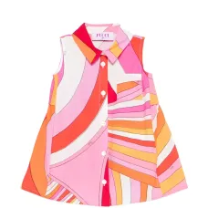 Платье без рукавов с узором