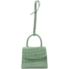 Мини-картхолдер с тиснением под кожу крокодила