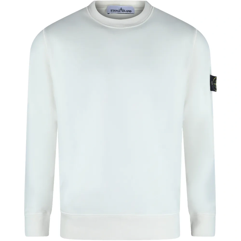 Свитшот с круглым вырезом и нашивкой-логотипом