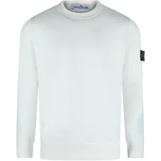 Свитшот с круглым вырезом и нашивкой-логотипом