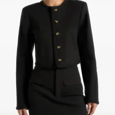 Приталенный жакет Madeline с плетёной отделкой