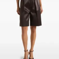 Плиссированные шорты Lorette с завышенной талией