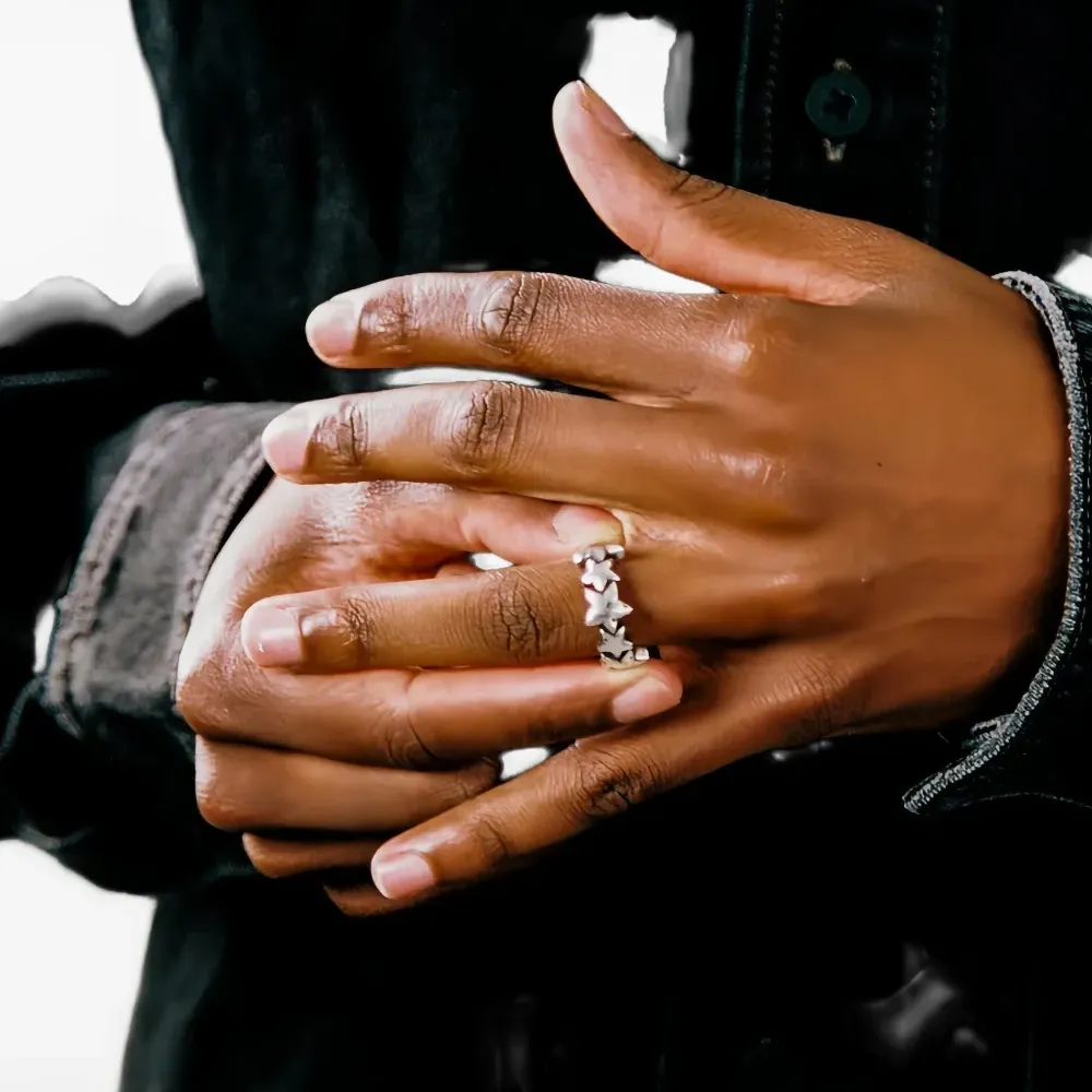 Кольцо с звездами