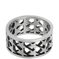 Серебряное кольцо со звездой