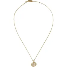 Колье с овальной подвеской