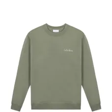 Свитшот с вышитым логотипом и круглым вырезом