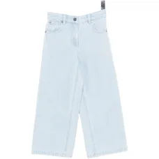 Джинсы с графической вышивкой