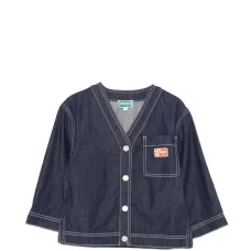 Джинсовая куртка с нашивкой-логотипом