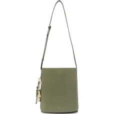 Маленькая кожаная сумка-тоут с брелоком Roxie