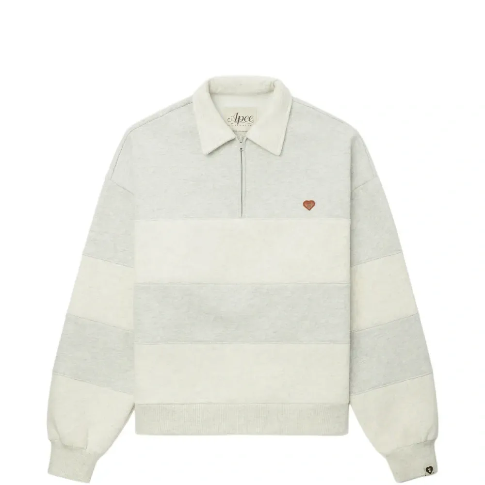 Поло с молнией и полосками