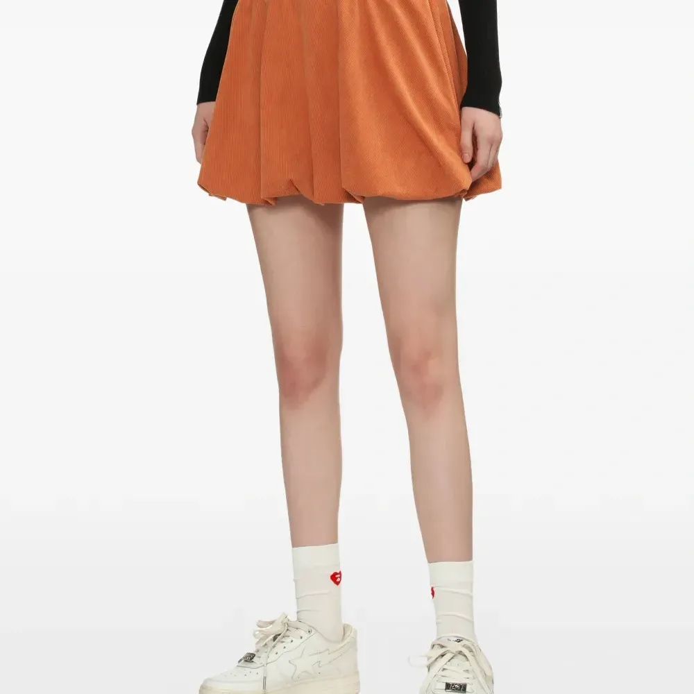 Вельветовая мини-юбка