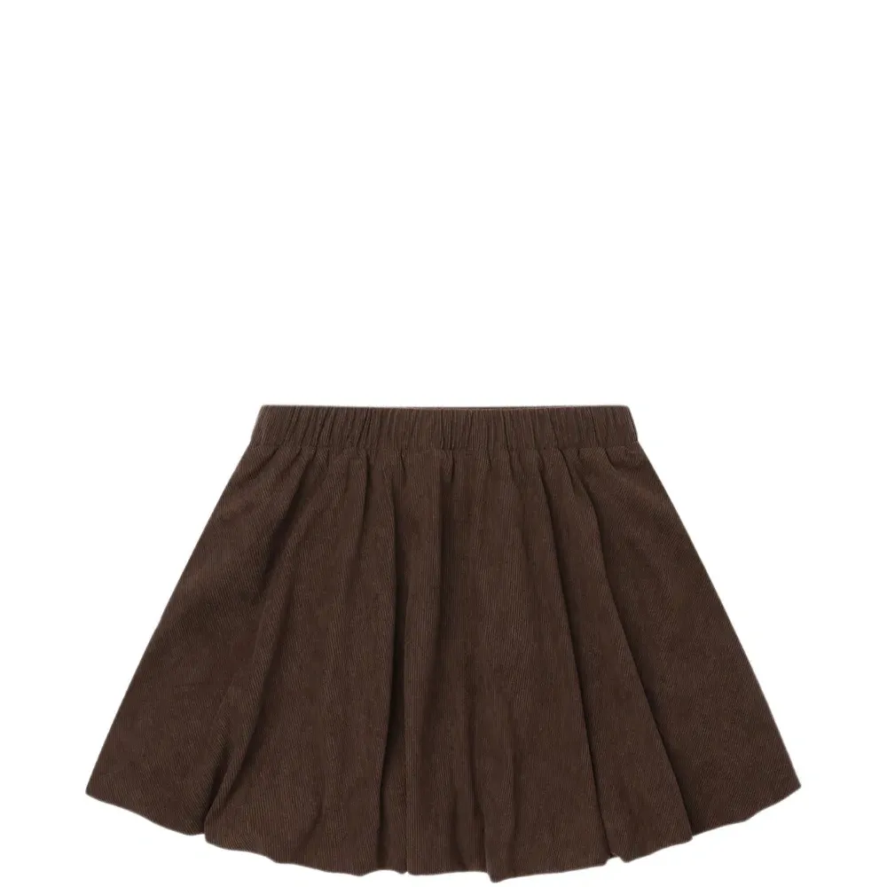 Вельветовая расклешённая юбка