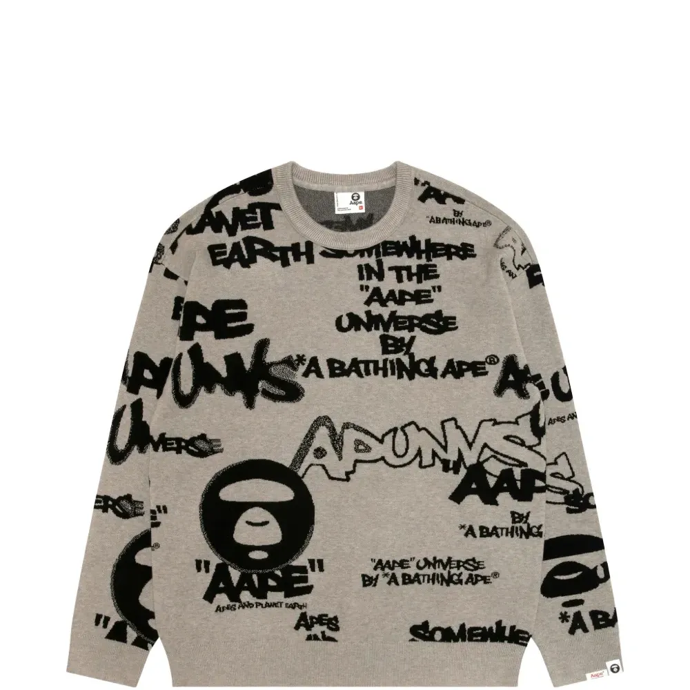 Свитер с круглым вырезом и логотипом