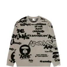 Свитер с круглым вырезом и логотипом