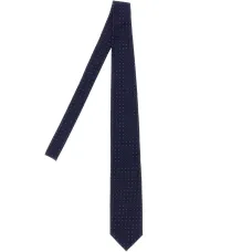 Шелковый галстук в мелкий горох