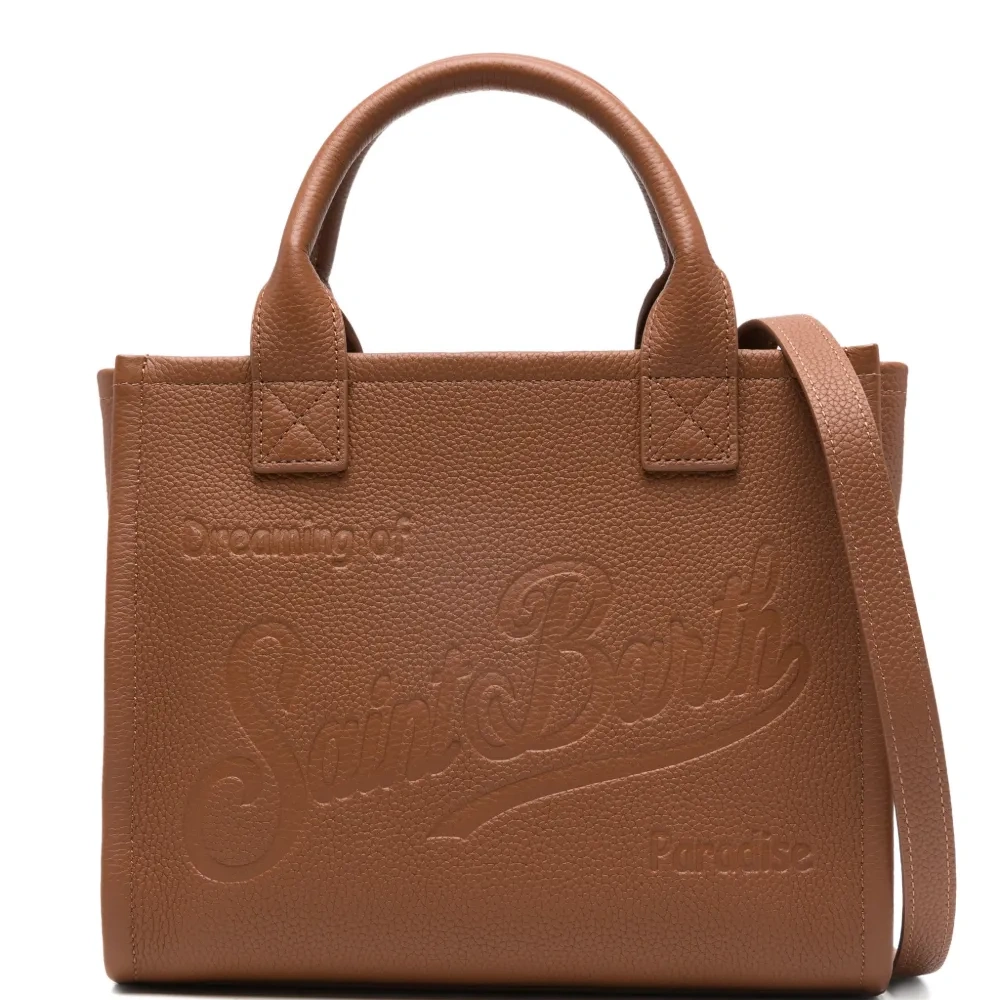 Средняя сумка-тоут Vanity из зернистой кожи с тиснёным логотипом