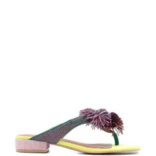 Туфли-лодочки с украшением из помпонов Туфли-лодочки с украшением из помпонов