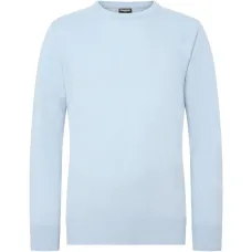 Вязаный свитер с круглым вырезом