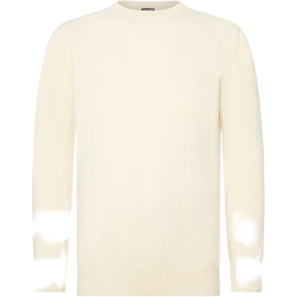 Рифленый свитер с круглым вырезом