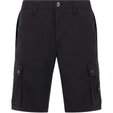 Шорты с накладными карманами и нашивкой с логотипом