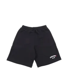 Шорты с принтом-логотипом и шнурком