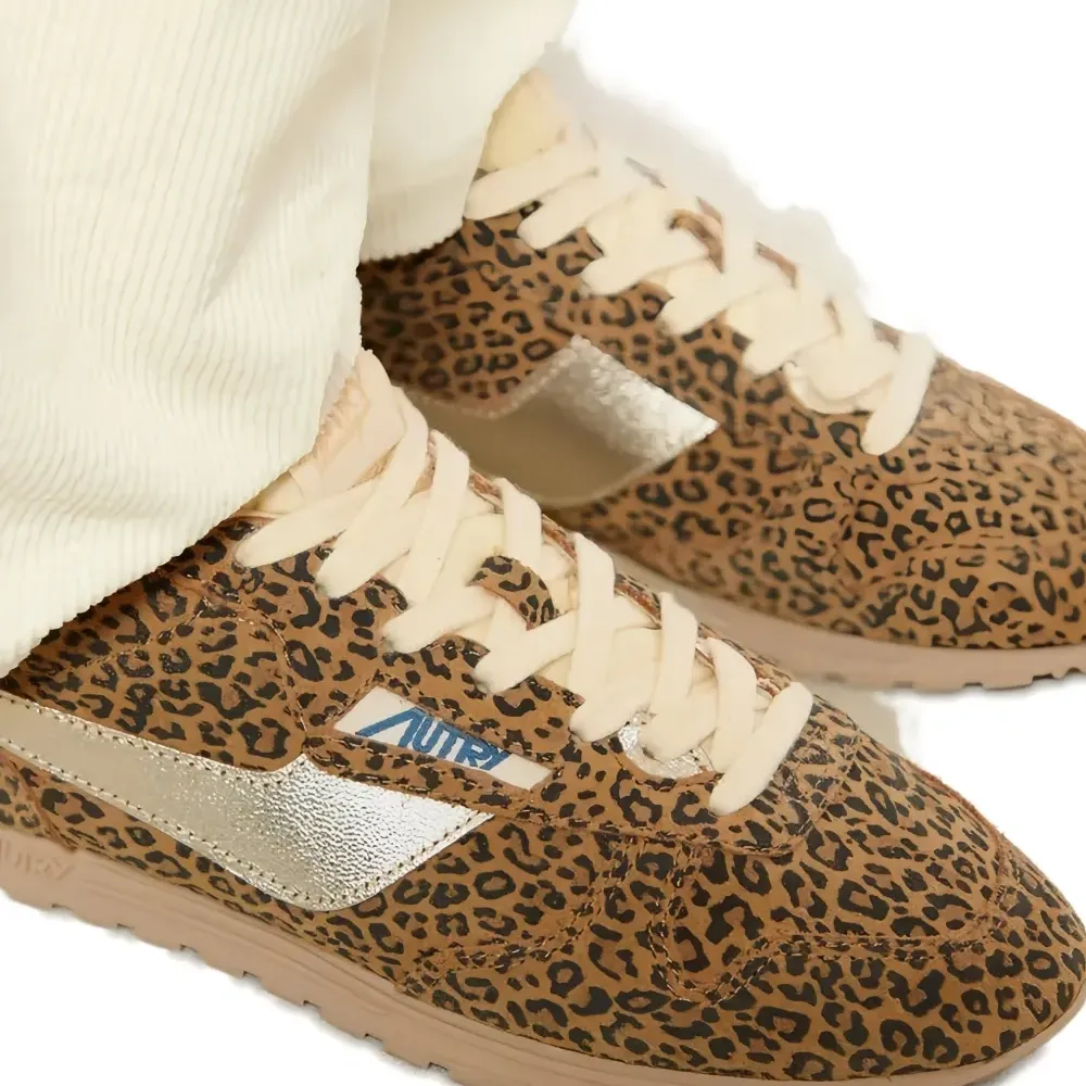 Кроссовки Windspin с леопардовым принтом