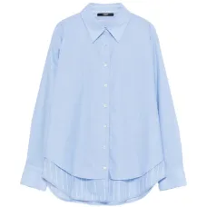 Рубашка в полоску с многослойным эффектом Рубашка в полоску с многослойным эффектом